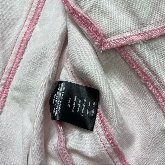 Lazy Oaf All My Hearts Cropped Jean Jacket - Picture 7 of 11